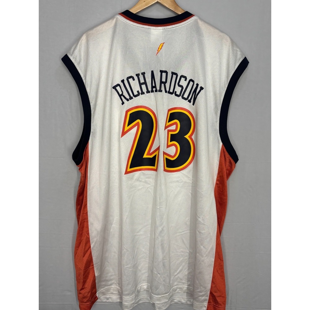 Golden State Warriors Reebok‎ Jersey Mens White Jason Richardson #23 2XL Vintage
